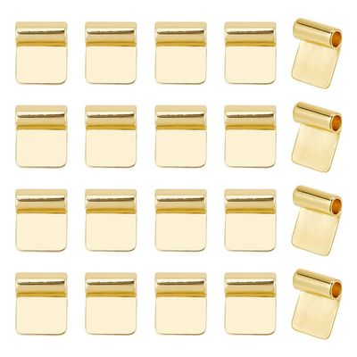arricraft 20 Pcs Glue on Bails, Silver Glue-On Flat Pad Bails with Loop Wide Pad Metal Spoon Bails Pendants Charms Connector Hanger for DIY Pendant Necklace Jewelry Making, 1815.5mm