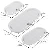 Wehous 3PCS Oval Tray Silicone Molds, Different Size Tray Resin Concrete Mold Large Rolling Tray Molds Storage Molds for Epoxy Resin Casting Container Candle Jewelry Holder Plates Mold Craft Decor view 4