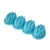 Tofficu DIY Soap Molding Silicone Mold 4 Cavity Massage Brush 3D Silicone Molding for Fondant Sugar Craft Random Color view 1