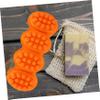 Tofficu DIY Soap Molding Silicone Mold 4 Cavity Massage Brush 3D Silicone Molding for Fondant Sugar Craft Random Color view 3