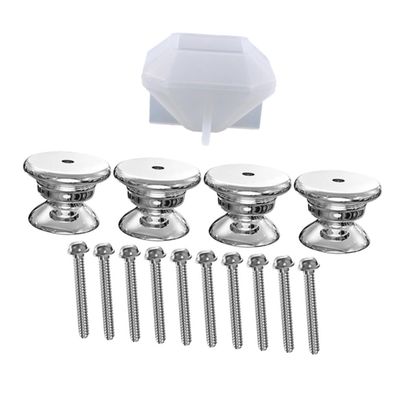 Hohopeti Kitchen Cabinet Pulls Creative Silicone Mould for DIY Handles Non-Stick Knob Molds