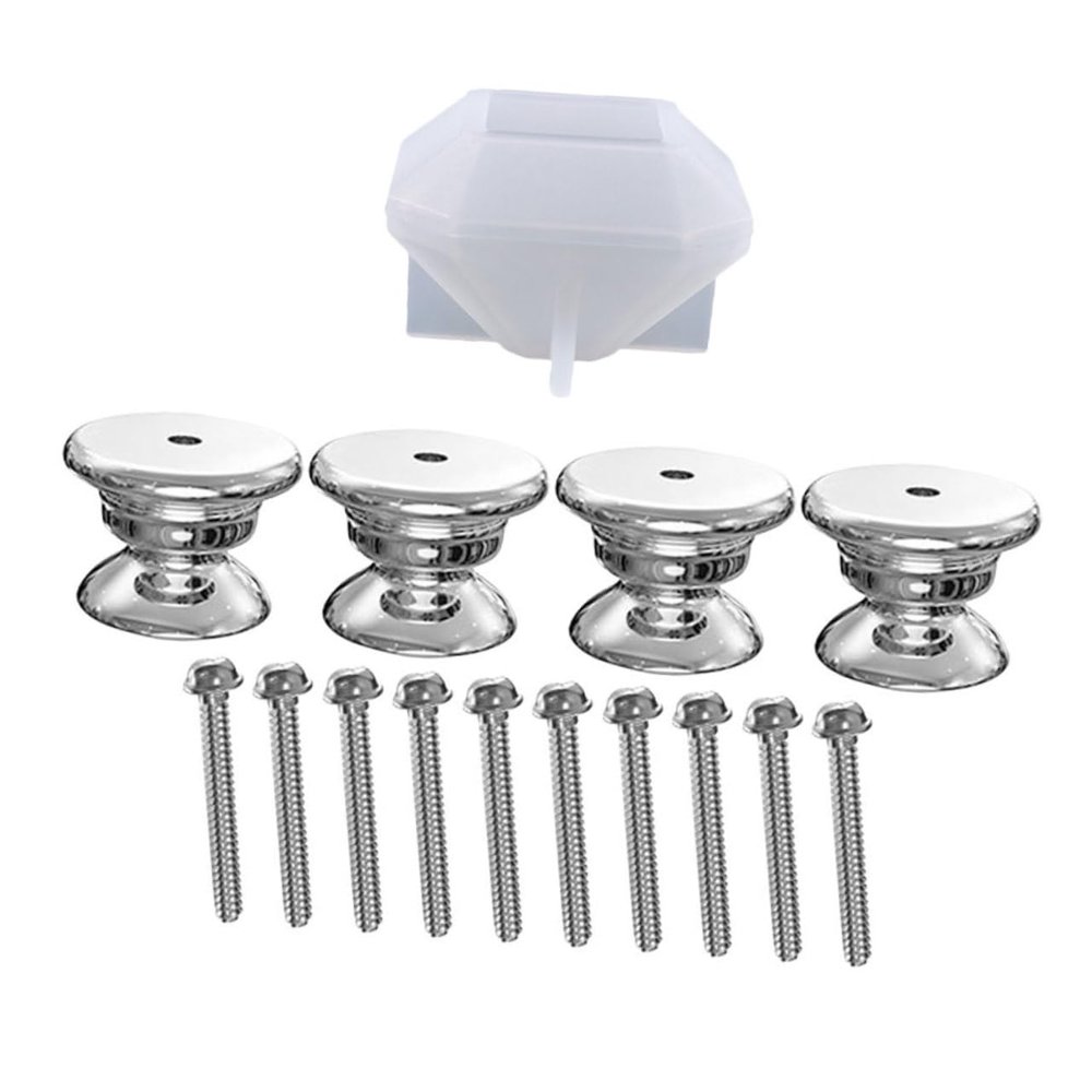Hohopeti Kitchen Cabinet Pulls Creative Silicone Mould for DIY Handles Non-Stick Knob Molds