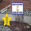 USNA Navy Graduation Corrugated Sign, Commissioning Week Sponsor Midshipman Yard Corrugated Yard Sign, Personalized plastic printed coroplast lawn sign, metal stake, Naval Academy (12x18) view 1