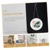 STOBOK 2pcs Decorative Blank Wood Plaques for DIY Craft Round Heat Transfer Hanging Sign for Gifts and Home Decor Sublimation Door Hanger view 4