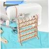 IWOWHERO Wooden Thread Holder Organizer for Sewing and Embroidery Multi-tier Spool Storage Rack Spool Organizer for Thread and Braid Accessories Diy Craft Supplies view 3