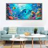 2 Pack Diamond Art Kits for Adults, Large Size 20x44in Full Drill Dolphin Diamond Art, Diamond Painting Ocean Paint by Numbers Kits for Adults Beginner, Diamond Painitng Kits for Room Decor Gifts U-2 view 4