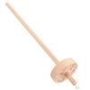 IWOWHERO Hand Carved Wooden Drop Spindle Yarn Holder for Beginners Rotatable Winding Stand Tool for Sewing Quilting and Crafting DIY Yarn Projects view 1