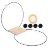 SUPVOX 1set Floral Hoop Centerpiece Stand Wooden Flower Wreath for Wedding Table Decor Includes Black Hoop and Non- Pads for Crafting Unique Floral Arrangements view 1