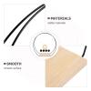 SUPVOX 1set Floral Hoop Centerpiece Stand Wooden Flower Wreath for Wedding Table Decor Includes Black Hoop and Non- Pads for Crafting Unique Floral Arrangements view 2