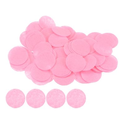 HARFINGTON 200pcs Round Felt Circles, 30mm 1-1/4" Pre Cut Felt Craft Pads Non-Woven Mini Felt Fabric Circles for DIY Sewing Handcraft Cut Projects Craft Finishing, Pink