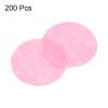 HARFINGTON 200pcs Round Felt Circles, 30mm 1-1/4" Pre Cut Felt Craft Pads Non-Woven Mini Felt Fabric Circles for DIY Sewing Handcraft Cut Projects Craft Finishing, Pink view 3