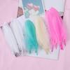 Queenbox 100PCS 6-8in Colorful Goose Feather, DIY Handmade Craft Bulk Feather for Wedding Party Cloth Dream Catcher, Light Pink view 2