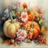 Flowers Pumpkins Cross Stitch Kits for Beginners Stamped Cross-Stitch Supplies Needlework DIY 11CT 3 Strands Eco Cotton Thread Printed DIY Needlepoint Kits 5040cm (CU56) view 1