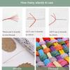 NineTribe Basics Watercolor Iris Flower Cross Stitch Kits for Beginners Stamped Cross-Stitch Supplies Needlework DIY 11CT 3 Strands Eco Cotton Thread Printed DIY Needlepoint Kits 4050cm (CU94), As described view 4
