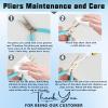 5 Pcs Jewelry Making Pliers Tools,Includes Needle,Round,Chain, Bent & Zipper Pliers for Repair, Wire Wrapping & Crafts DIY Craft Jewelry Making Supplies view 4