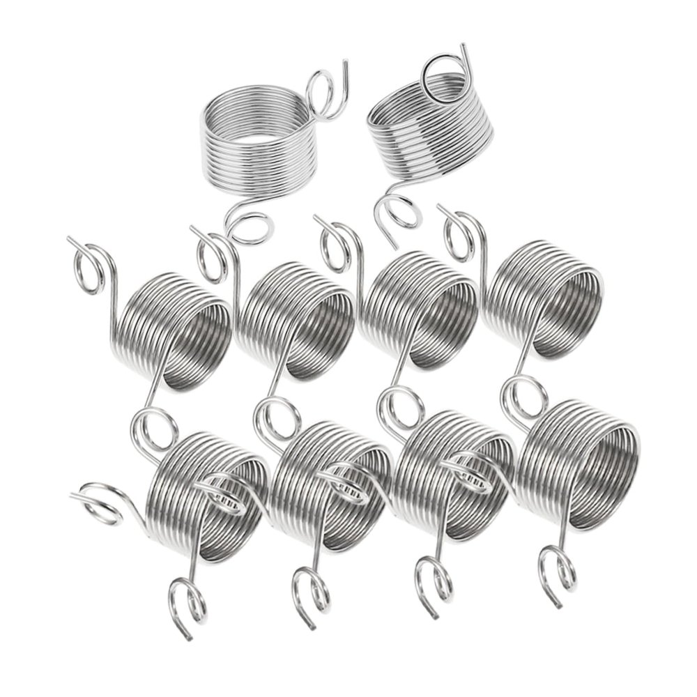 TEHAUX 10pcs Finger Crochet Knitting for Yarn Guiding Lightweight and Finger Holders for Comfortable Knitting
