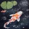 JOEAUEN Adultsdiamond Painting Set Koi Fish Swimming DIY 5D Round Full Diamond Koi Fish Perfect for Family Leisure and Living Room Bedroom Wall Decoration 20x30 inch view 1