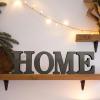 WOODOUNAI 6 Inch Rustic Black Wood Letters Unfinished Wood Letters for Wall Decorative Black Retro Standing Letters Sign Board Decoration for Craft Home Party Projects (&) view 3