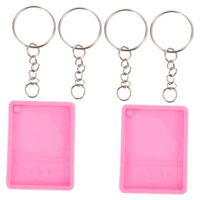 ULDIGI 2pcs Creative DIY Craft Molds for Key Rings Keychain Molds Unique Shape Design