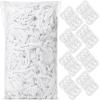 Naozinebi White Loom Loops Potholder White Weaving Loom Loops Potholder Loop Elastic Weaving Craft for Mother's Day DIY Flexible Kit Light Color Weave Crafts for Kids Adults DIY Crafts Supplies view 1