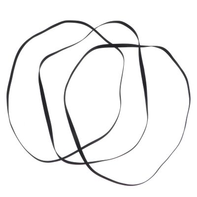 3pcs Turntable Drive Belt Set for Belt-Driven Record Players Restore Speed Reduce Noise Easy Maintenance for Cassette Tape Machines
