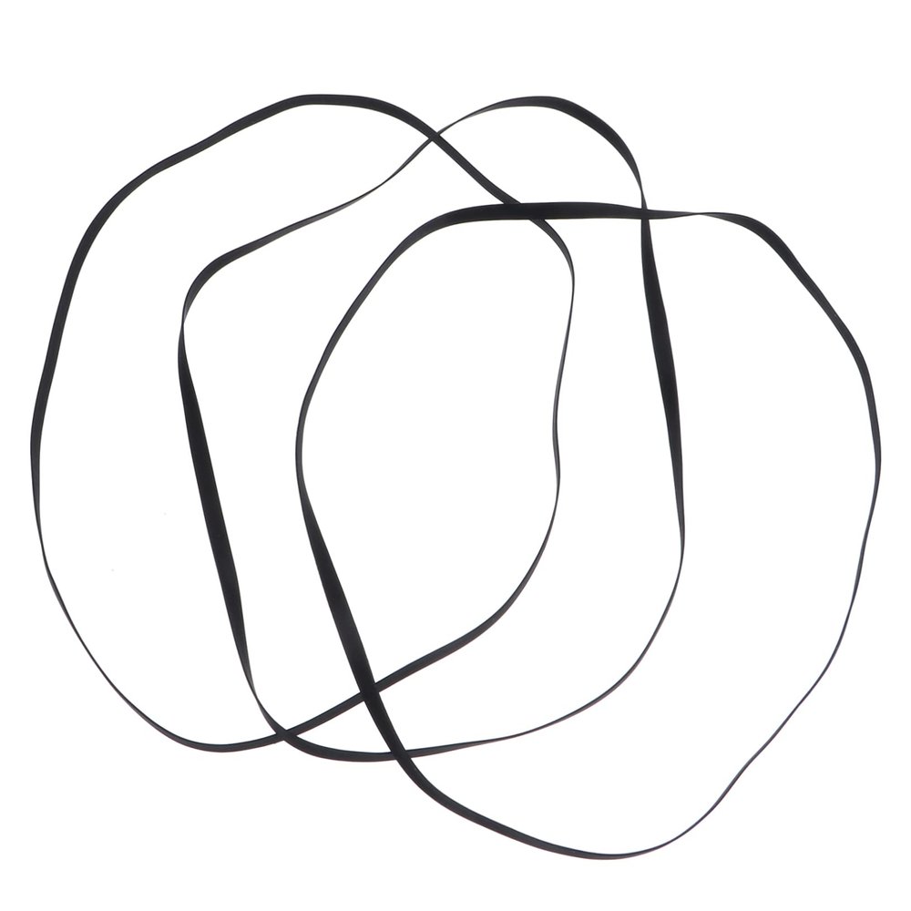 3pcs Turntable Drive Belt Set for Belt-Driven Record Players Restore Speed Reduce Noise Easy Maintenance for Cassette Tape Machines
