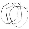 3pcs Turntable Drive Belt Set for Belt-Driven Record Players Restore Speed Reduce Noise Easy Maintenance for Cassette Tape Machines view 1