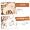 STOBAZA 300pcs Heart Decor Wooden Cutouts Heart Shaped Wood Craft for Home DIY Decorations view 3
