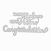 no Place Like Home Die Cuts for Card Making, Congratulations Metal Cutting Dies for Paper Scrapbooking, DIY Stencils for Album Party Wedding Festivals Decoration view 4