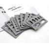 staol 8pcs Wool Felt Mold Needle Felting DIY Craft Stencil Applique Handicraft Shaping Sewing 8pcs Wool Felt Mold, Medium, Grey view 3