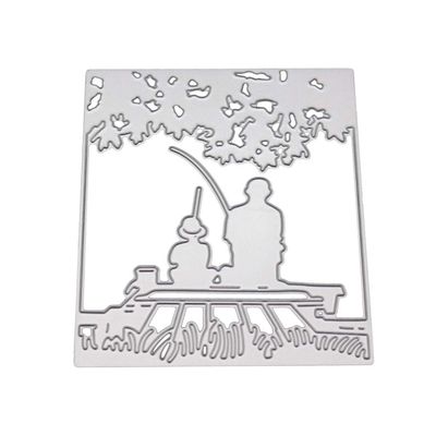 atcdfuw Fishing Metal Cutting Dies Stencil DIY Scrapbooking Album Stamp Paper Card Embos Die Cuts for Earrings