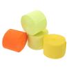 DIYEAH 4rolls Crepe Paper Streamers Thick Decorative Streamers for Parties Birthdays Weddings and Crafts Comfortable Touch Versatile Use Orange Yellow Fluorescent Yellow view 3
