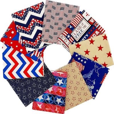 Fat Quarter Bundle (18x22) - Choice Fabrics - Made in The USA - Premium Fabrics for Quilting, Sewing, & DIY Projects - 10 Pack (American Spirit), FQ-62235