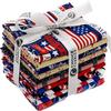Fat Quarter Bundle (18x22) - Choice Fabrics - Made in The USA - Premium Fabrics for Quilting, Sewing, & DIY Projects - 10 Pack (American Spirit), FQ-62235 view 2