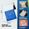 LOUPELLER 8.5 X 11 TRACING Paper for Drawing 75 Sheets of 32LB / 50G Wrinkle Free Highly Transparent Tracing Paper Pad Works with Pen, Pencil & Marker for Artists, Architects & Kids view 2