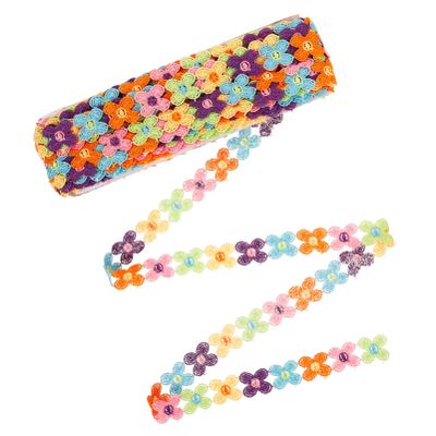 SHINEOFI Decorative Lace Trim for Crafts Water-Soluble Four-Leaf Yards Suitable for Clothing Curtains and Home Decor
