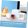 Hohopeti DIY Silicone Cube Mold for Home Decor Easy Use Epoxy Mold for Creative Crafts Cube Decoration Safe and Flexible Silicone Material for Unique Designs view 4