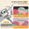 CHIPEL Tufting Gun with Carpet Trimmer 2 in 1 Cut Pile and Loop Pile Tufting Gun,High Speed 5-40 Stitches/Sec,Carpet Trimmer Tufting for Sculpting,A Must Have for Tufting Lover view 2