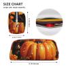 LZQPOEAS Pumpkin Autumn Blessings Pencil Case Leather Pen Bag Travel Makeup Bag Zipper Organizer Bag for Women Men view 4