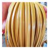 homeemoh 5mm Flat Synthetic Rattan Weaving Material, 10 Meters Plastic Rattan Roll Wicker Repair Kit for DIY Home Furniture Basket (Light Orange) view 1