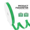 HimBen 5/8 Inch 100 Yards Solid Grosgrain Ribbon Green, Polyester Fabric Ribbon 1 Roll for Gift Wrapping, Package, Wedding Party Decoration, Craft and Sewing, Hair Bows DIY Projects, Floral view 2