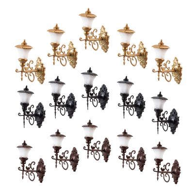 EHJRE 15x Model Railway Train Floor Lamp Street Wall Sconces Scale