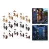 EHJRE 15x Model Railway Train Floor Lamp Street Wall Sconces Scale view 2