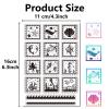 CRASPIRE Sea Animals Clear Stamps Starfish Shell Whale Seahorse Reusable Background Postmark Transparent Silicone Stamp Seals for Journaling Card Making Decor DIY Scrapbooking Supplies Film Frame view 2