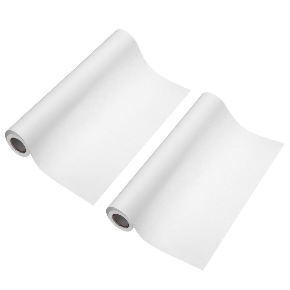 PATIKIL 33 Feet x 12 Inch Art Easel Paper Roll2Pcs Wrapping Paper Art Craft Paper Kraft Paper for Painting, Crafts and Gift Wrapping, White