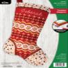 Bucilla Felt Applique 18" Stocking Making Kit, Timeless Elegance, Perfect for Holiday DIY Arts and Crafts, 89680E view 1