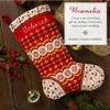 Bucilla Felt Applique 18" Stocking Making Kit, Timeless Elegance, Perfect for Holiday DIY Arts and Crafts, 89680E view 4