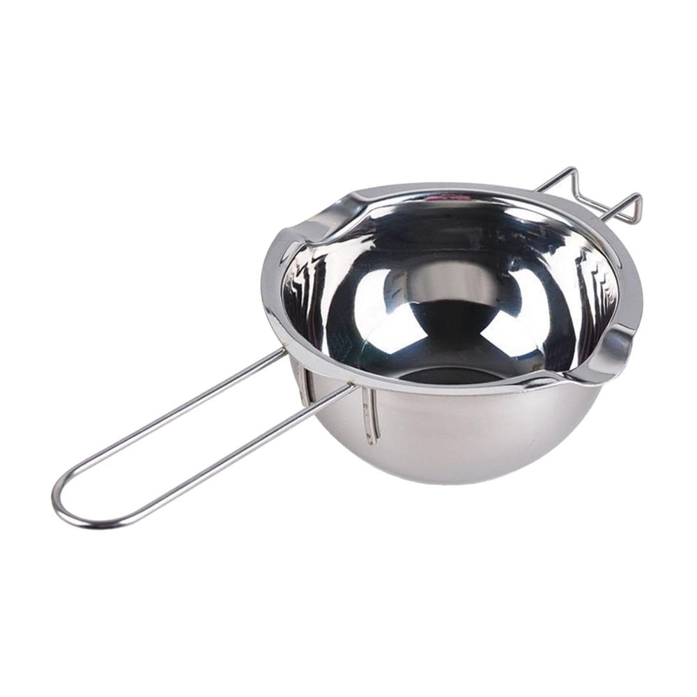 Nishiyuenyi Candle Making Pouring Pot Candle Making Pitcher Heat Resisting Handle Wax Melter Pot Wax Melting Pot for Soap Making Cheese, Style B, Argent