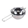 Nishiyuenyi Candle Making Pouring Pot Candle Making Pitcher Heat Resisting Handle Wax Melter Pot Wax Melting Pot for Soap Making Cheese, Style B, Argent view 1