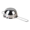 Nishiyuenyi Candle Making Pouring Pot Candle Making Pitcher Heat Resisting Handle Wax Melter Pot Wax Melting Pot for Soap Making Cheese, Style B, Argent view 2